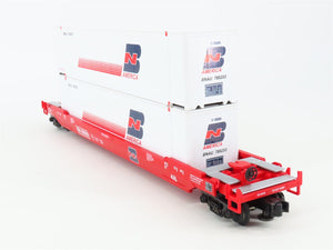 O Gauge 3-Rail MTH 20-9502L BN Railway Husky Stack #60009 w/Containers