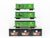 O Gauge 3-Rail MTH 20-90169 John Deere 40' AAR Box Car Set of 3
