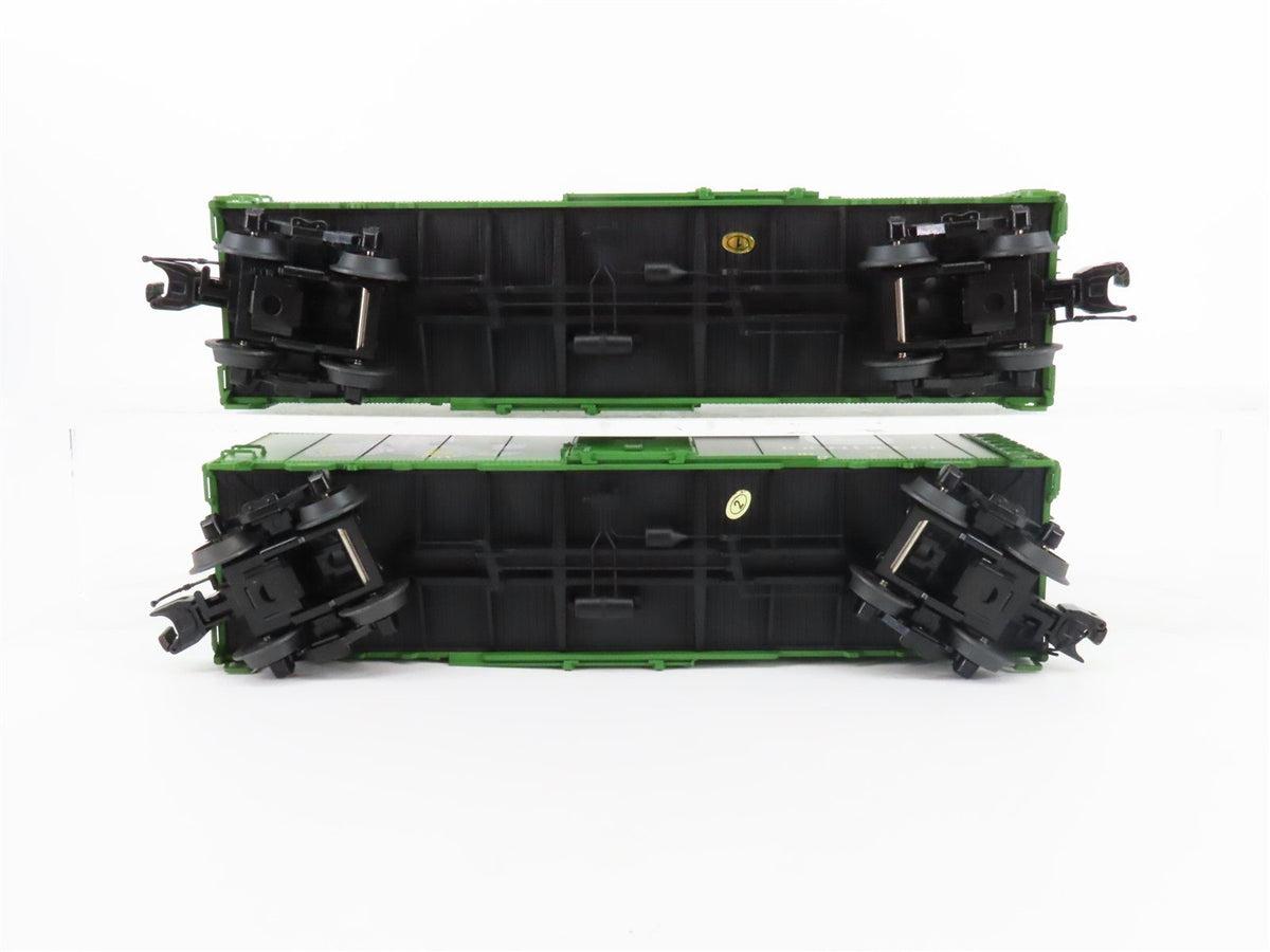 O Gauge 3-Rail MTH 20-90169 John Deere 40&#39; AAR Box Car Set of 3