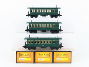 O Gauge 3-Rail Rail King MTH 30-6405 Wanderer Overton Coach Passenger Set of 3