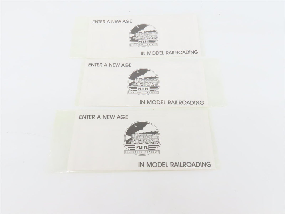O Gauge 3-Rail Rail King MTH 30-6405 Wanderer Overton Coach Passenger Set of 3