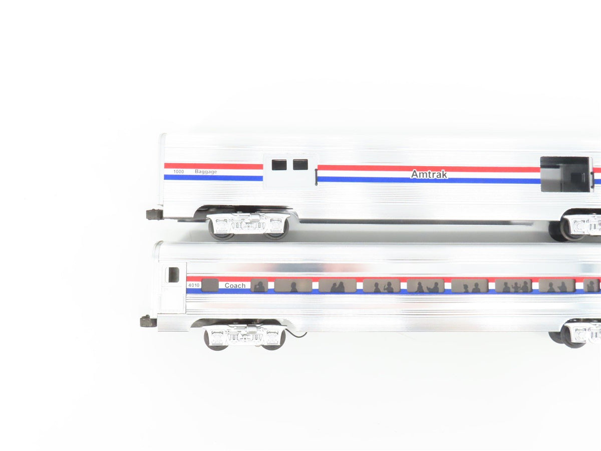 O Gauge 3-Rail MTH MT-6508 Amtrak Aluminum Passenger 5-Car Set