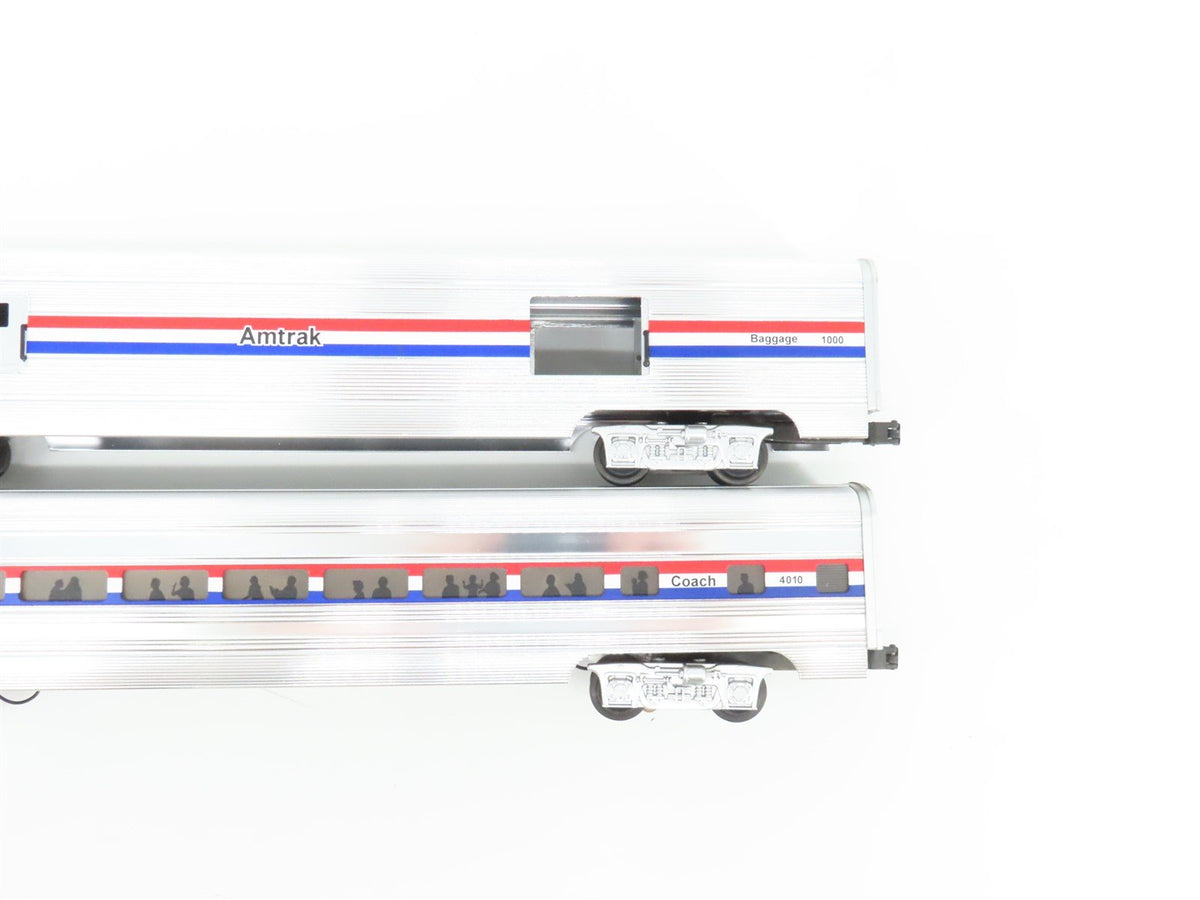 O Gauge 3-Rail MTH MT-6508 Amtrak Aluminum Passenger 5-Car Set
