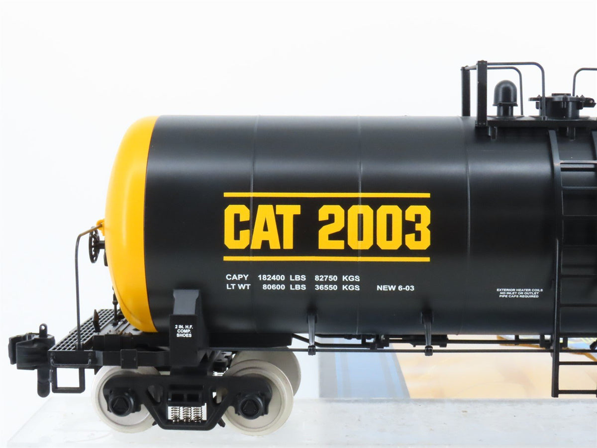 O Gauge 3-Rail MTH 20-80005D DAP 2003 CAT Caterpillar Unibody Tank Car 2003