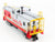 O Gauge 3-Rail MTH DAP 20-80002C ATSF Santa Fe Extended Vision Caboose Set of 2