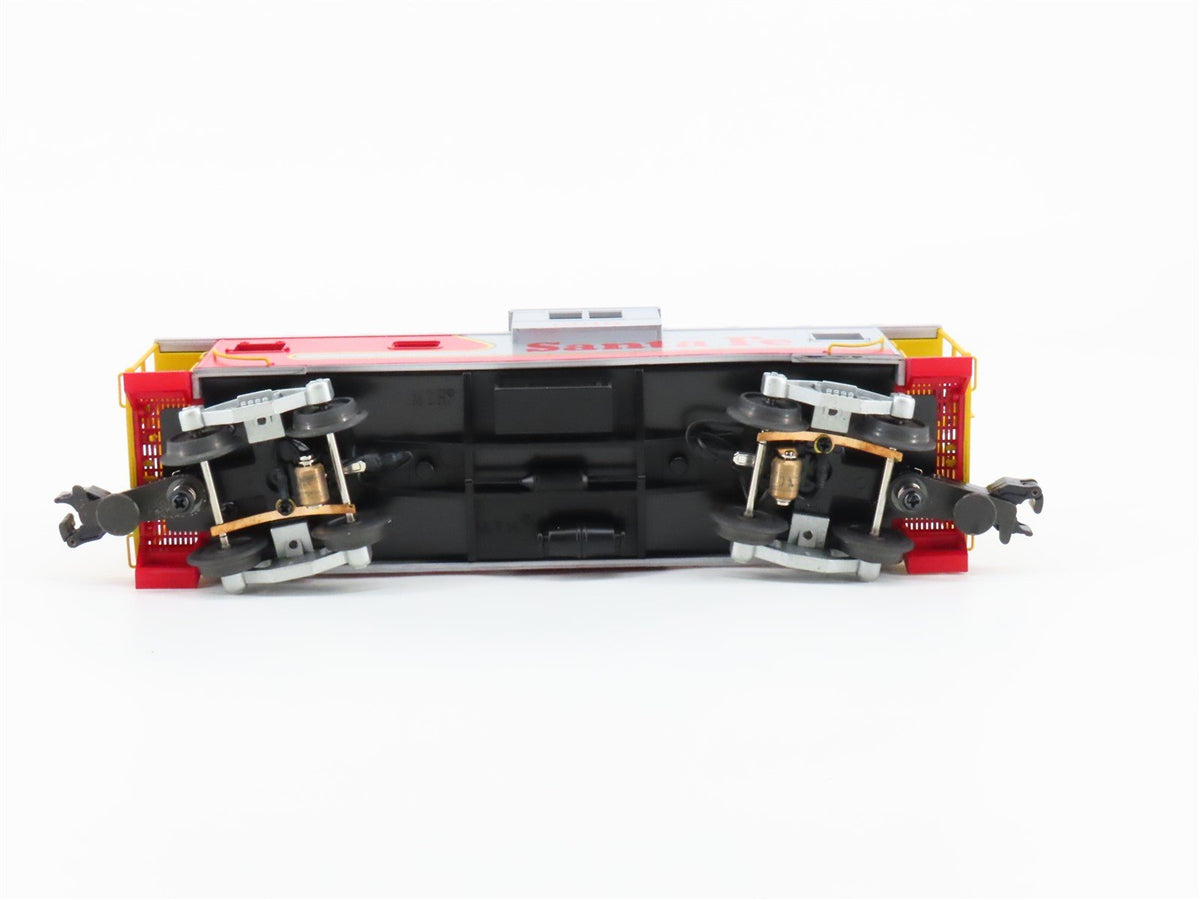 O Gauge 3-Rail MTH DAP 20-80002C ATSF Santa Fe Extended Vision Caboose Set of 2