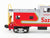 O Gauge 3-Rail MTH DAP 20-80002C ATSF Santa Fe Extended Vision Caboose Set of 2