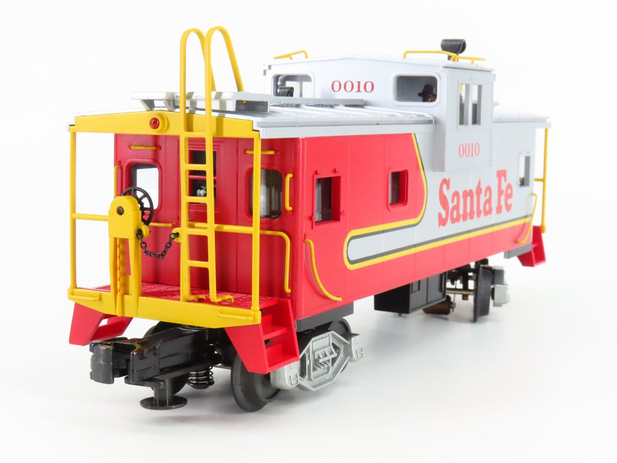 O Gauge 3-Rail MTH DAP 20-80002C ATSF Santa Fe Extended Vision Caboose Set of 2