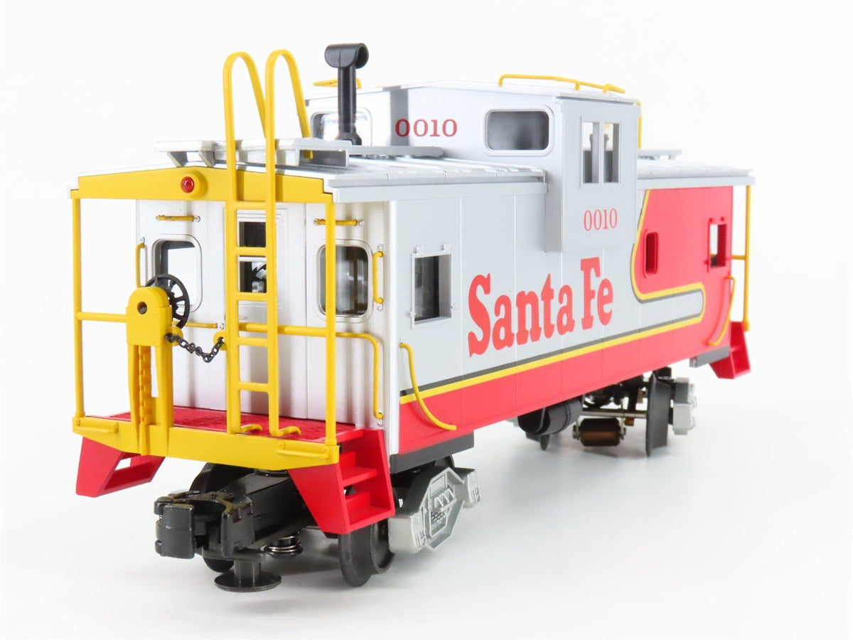 O Gauge 3-Rail MTH DAP 20-80002C ATSF Santa Fe Extended Vision Caboose Set of 2