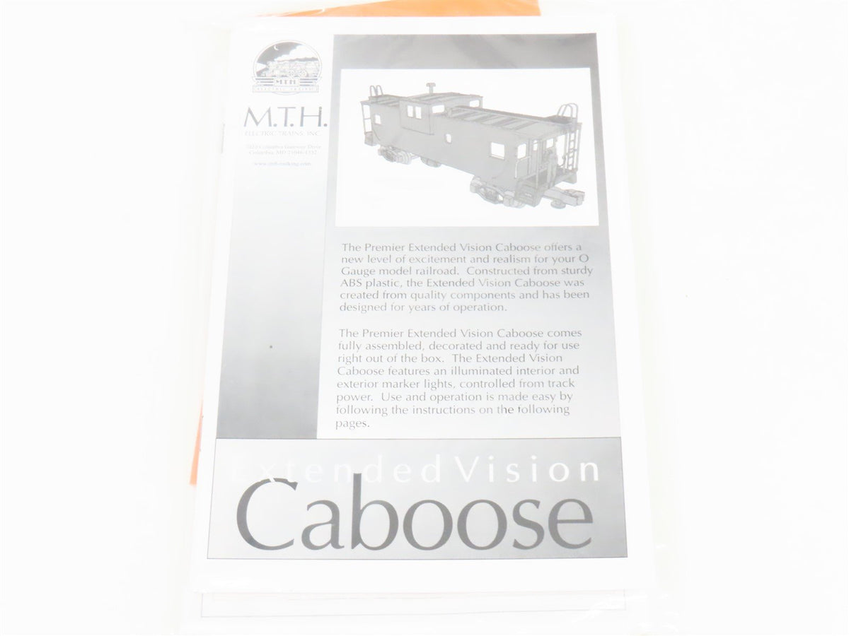 O Gauge 3-Rail MTH DAP 20-80002C ATSF Santa Fe Extended Vision Caboose Set of 2