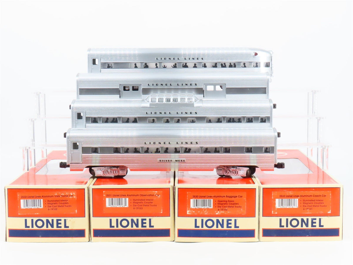 O Gauge 3-Rail Lionel 6-19165 Lionel Lines Aluminum Passenger 4-Car Set