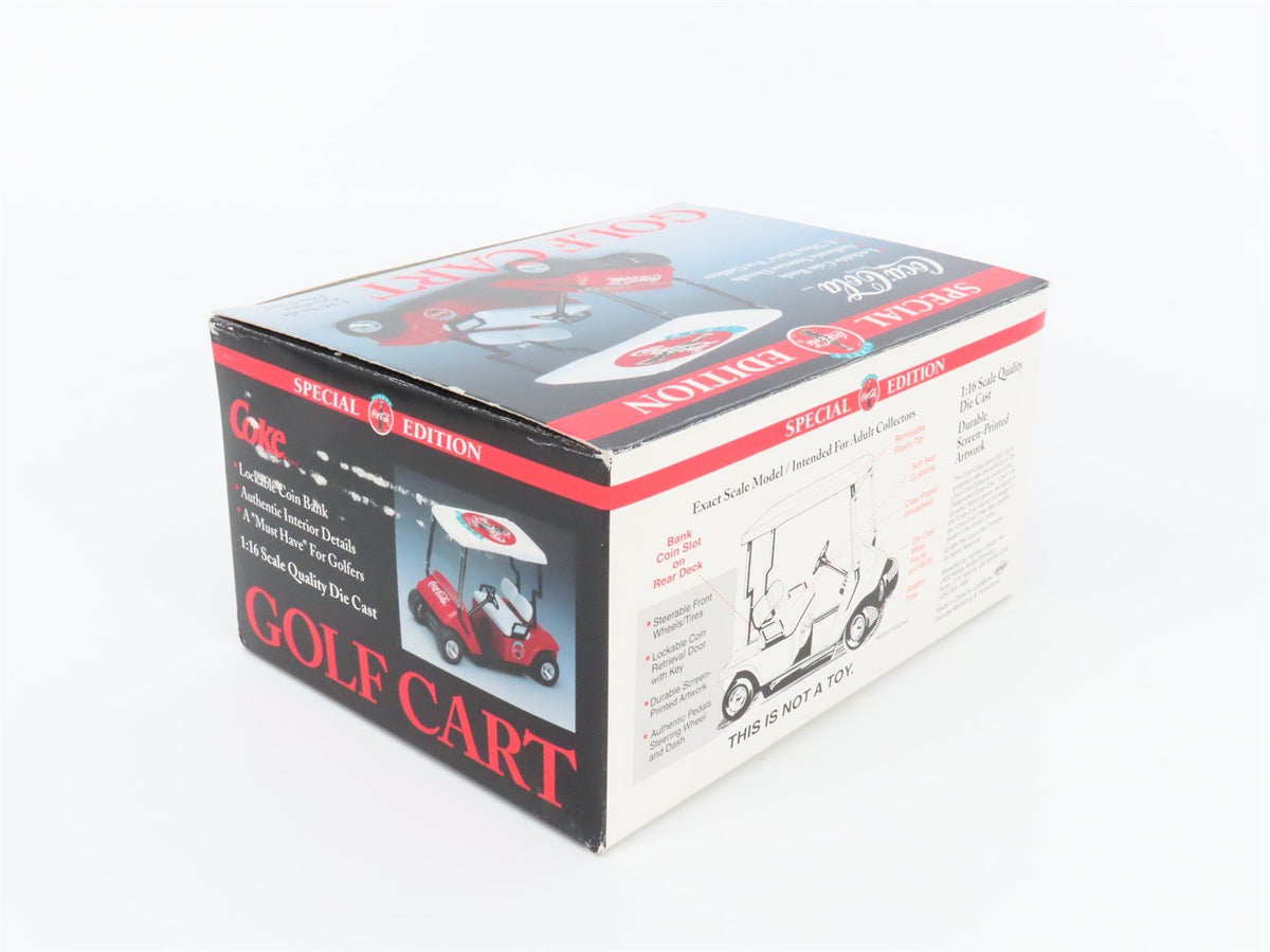 1:16 Scale GMP CartBank Die-Cast Coca-Cola Golf Cart Coin Bank