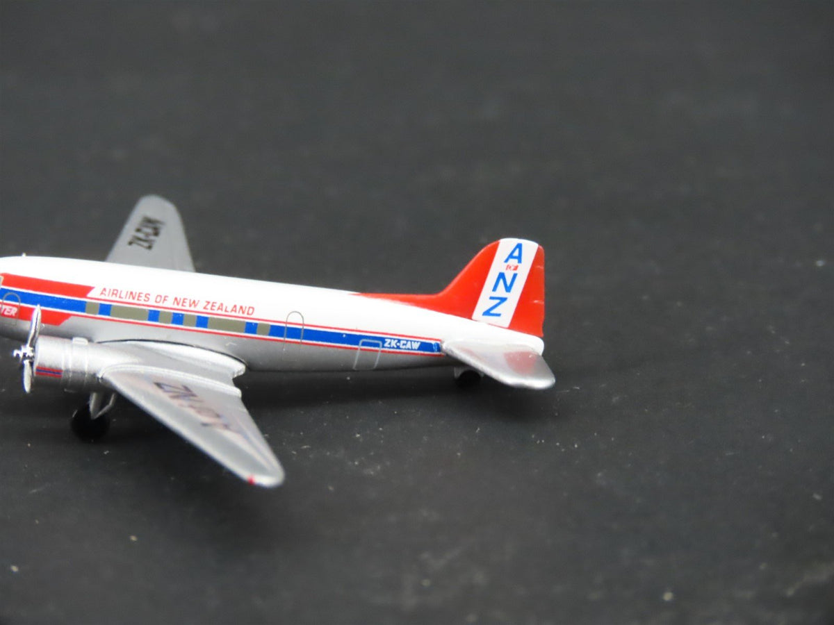 1:500 Herpa 500210 Die-Cast &quot;A of NZ&quot; New Zealand Douglas DC-3 Airliner ZK-CAW