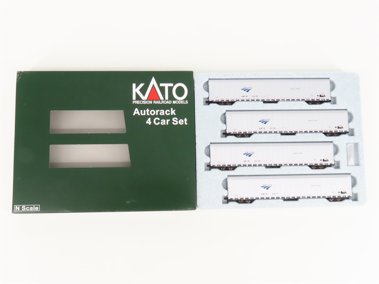 N Scale KATO 106-5506 AMTK Amtrak Phase V Autorack 4-Car Set #4