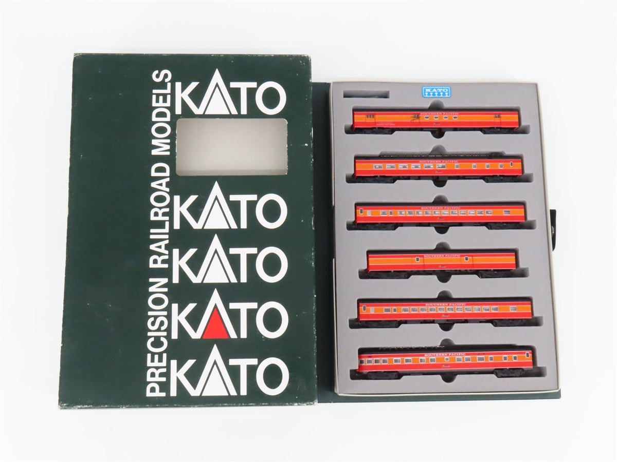 N KATO 106-019 SP Southern Pacific Daylight Smooth Side 6-Car Passenger Set