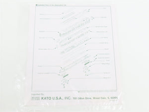 N KATO 106-019 SP Southern Pacific Daylight Smooth Side 6-Car Passenger Set