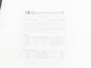 N KATO 106-029 SP Southern Pacific Daylight Smooth Side 4-Car Passenger Set