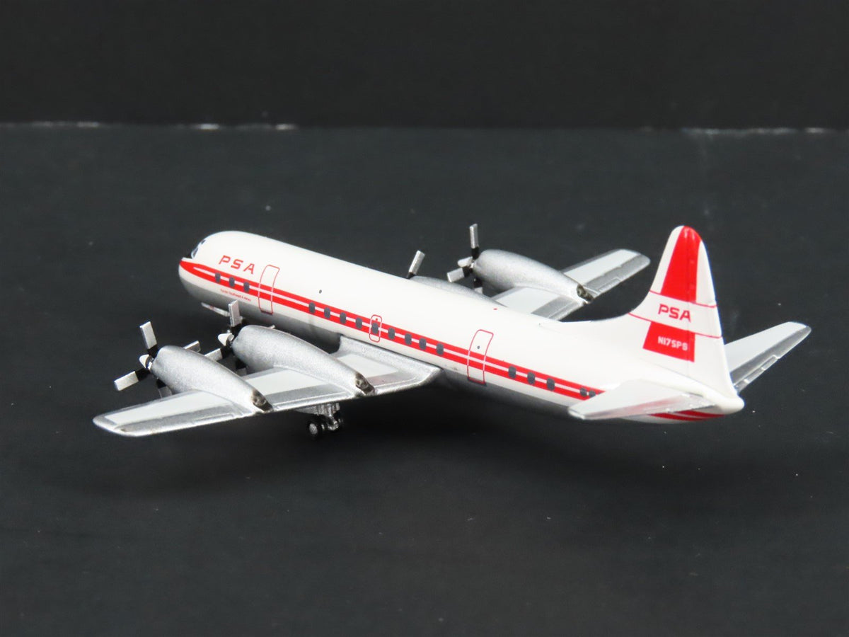 1:400 Scale Aero Classics Die-Cast PSA Pacific Southwest L-188 Airliner N175PS