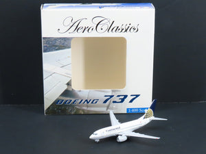 1:400 Scale Aero Classics 28762/29 Die-Cast Continental B-737-724 #N16701