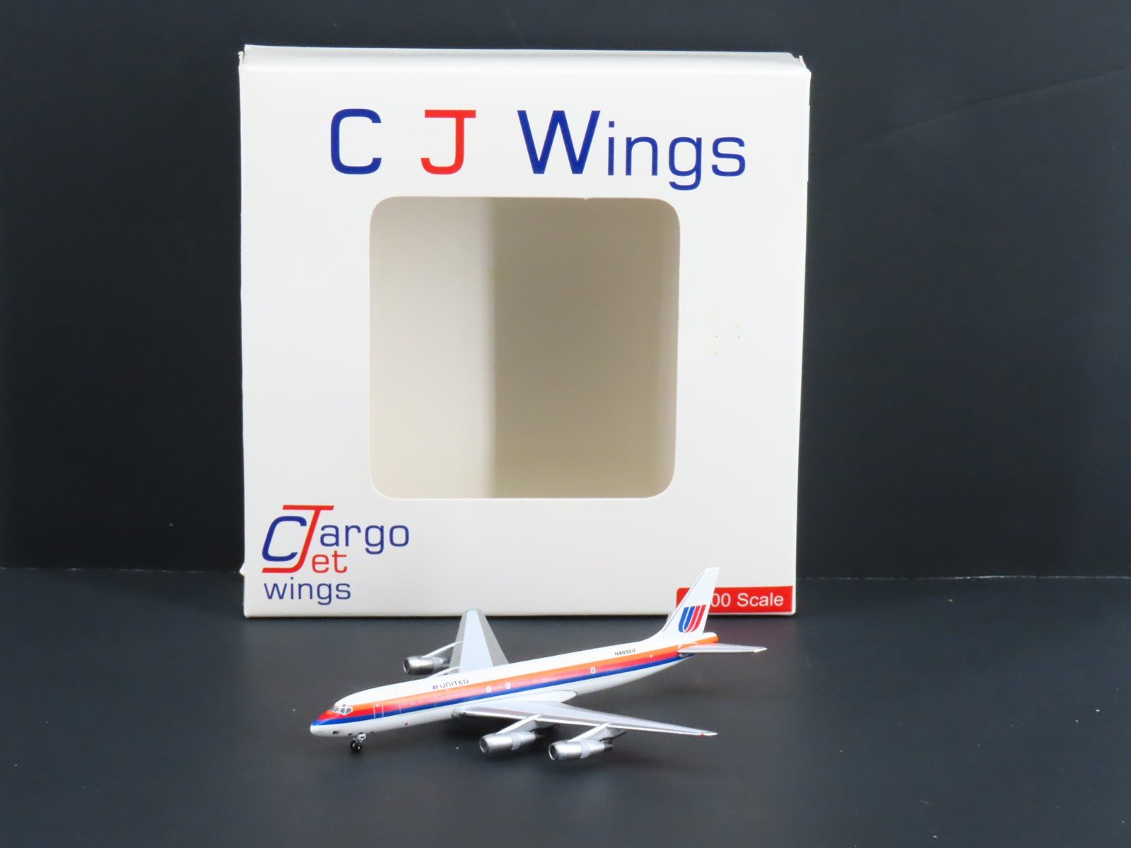 1:400 Scale CJ Wings 45884/340 Die-Cast United Airlines DC-8-54F #N8050U
