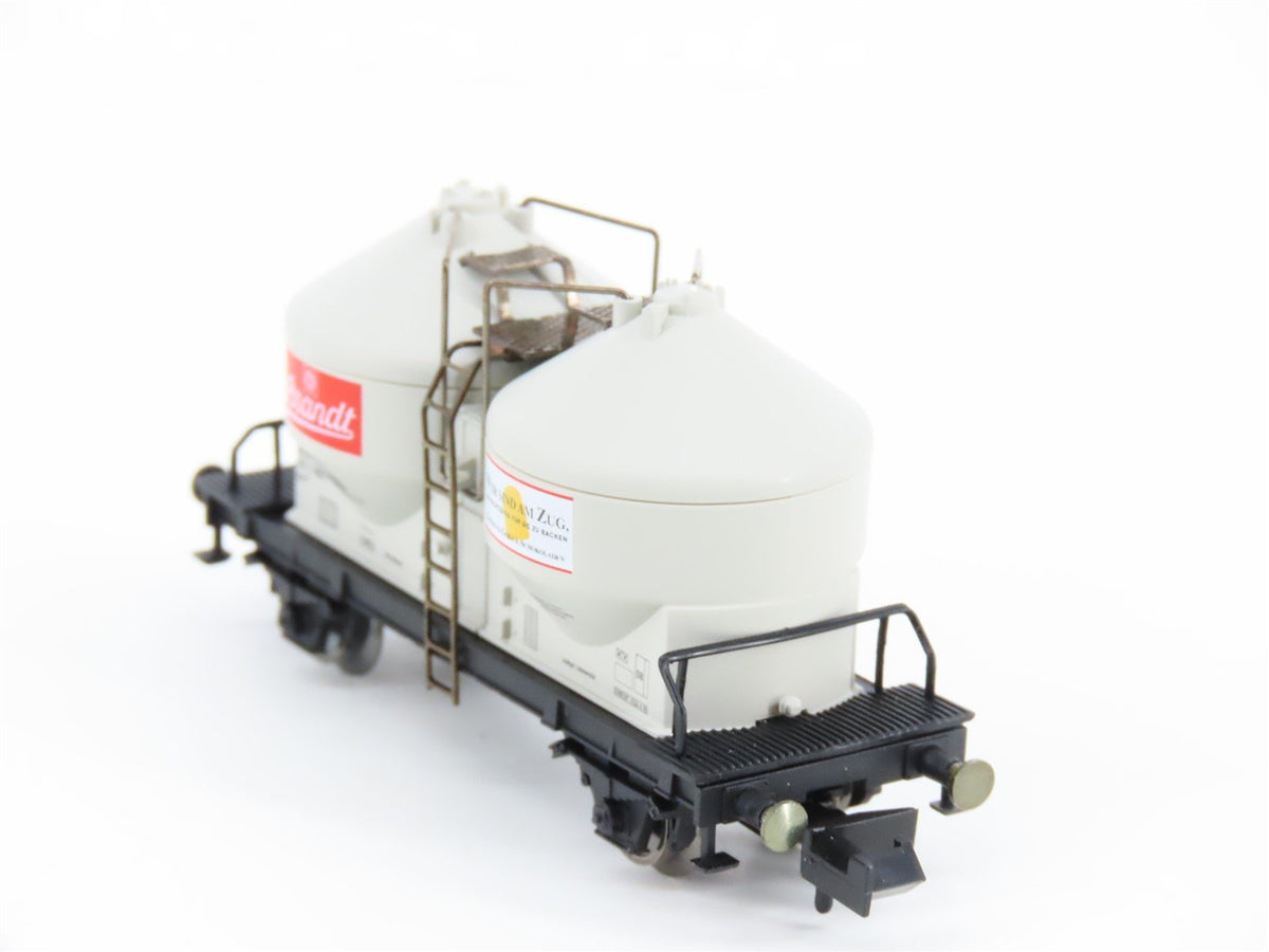 N Scale Arnold 4631 DB Deutsche Bahn Brandt Twin Silo Car