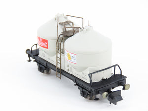 N Scale Arnold 4631 DB Deutsche Bahn Brandt Twin Silo Car