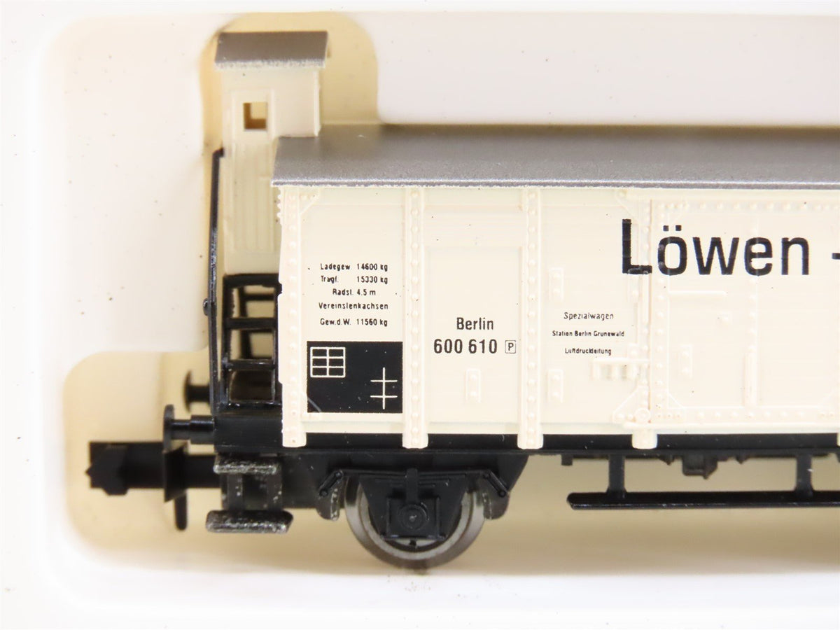 N Scale Arnold 4129 DRG Lowen-Brauerei Thermal Insulation Car #600610
