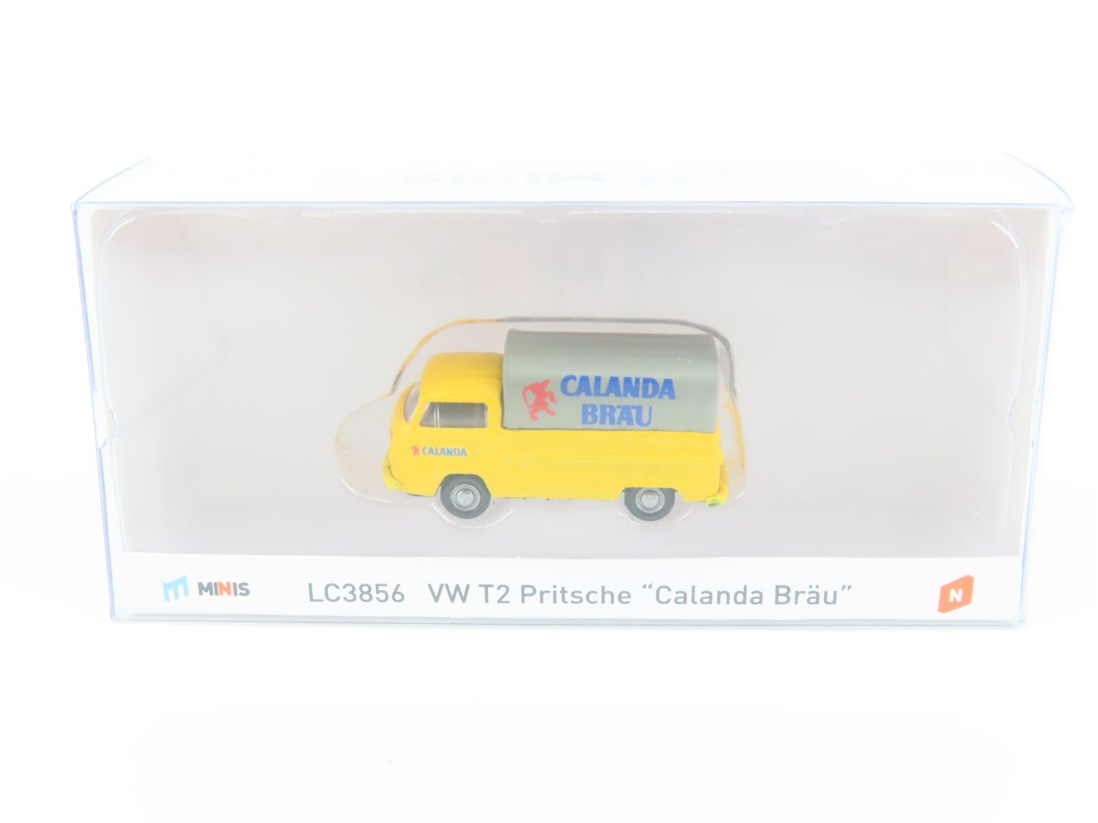 N 1:160 Scale Lemke Minis LC3856 Volkswagen T2 Pritsche Calanda Brau Truck