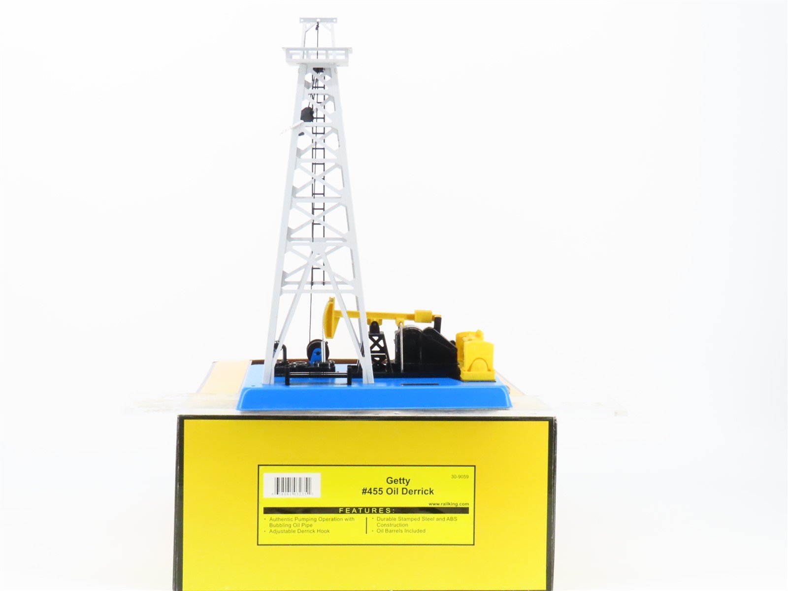 O 1/48 Scale MTH RailKing 30-9059 No. 455 Getty Oil Derrick