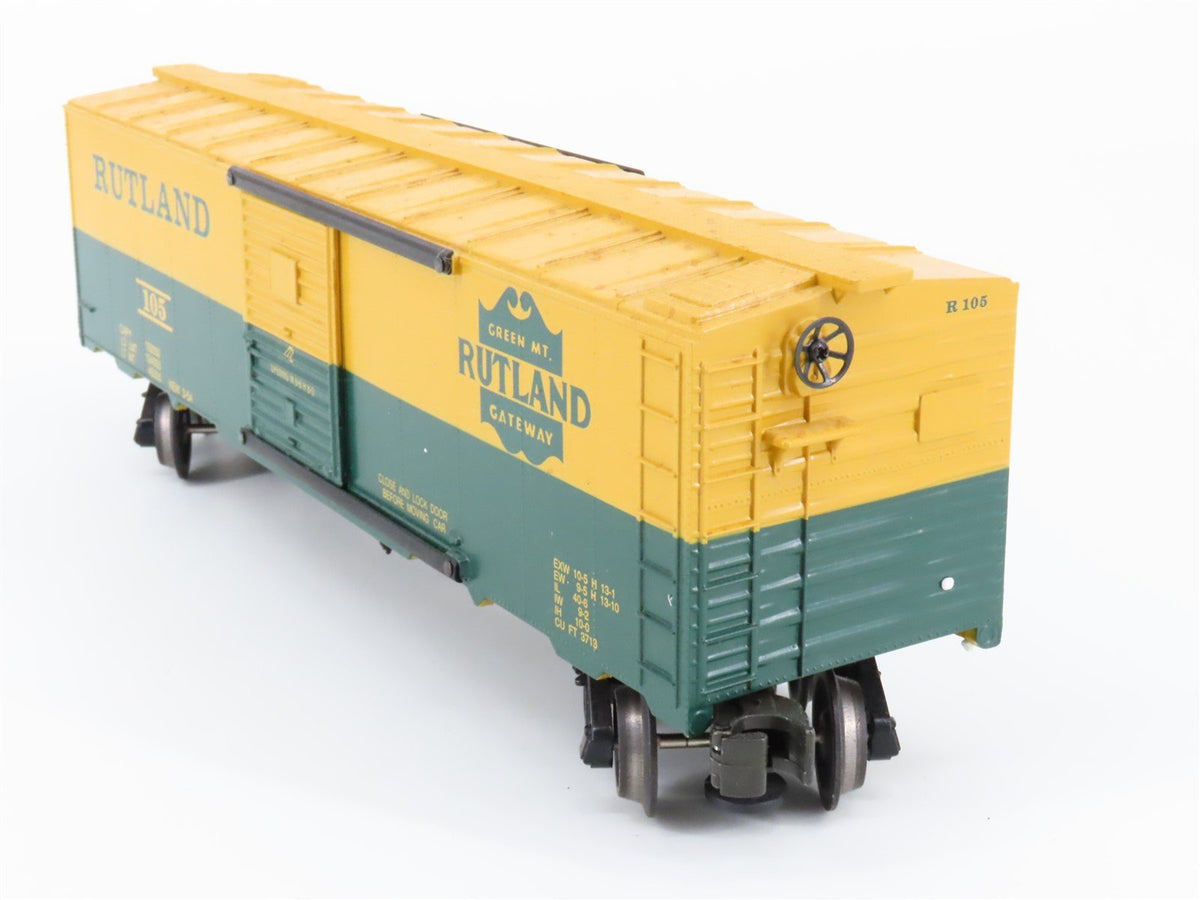 O Gauge 3-Rail Freight Williams WAL36 RUT Rutland Green Mt. Gateway Boxcar #105