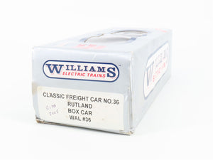 O Gauge 3-Rail Freight Williams WAL36 RUT Rutland Green Mt. Gateway Boxcar #105