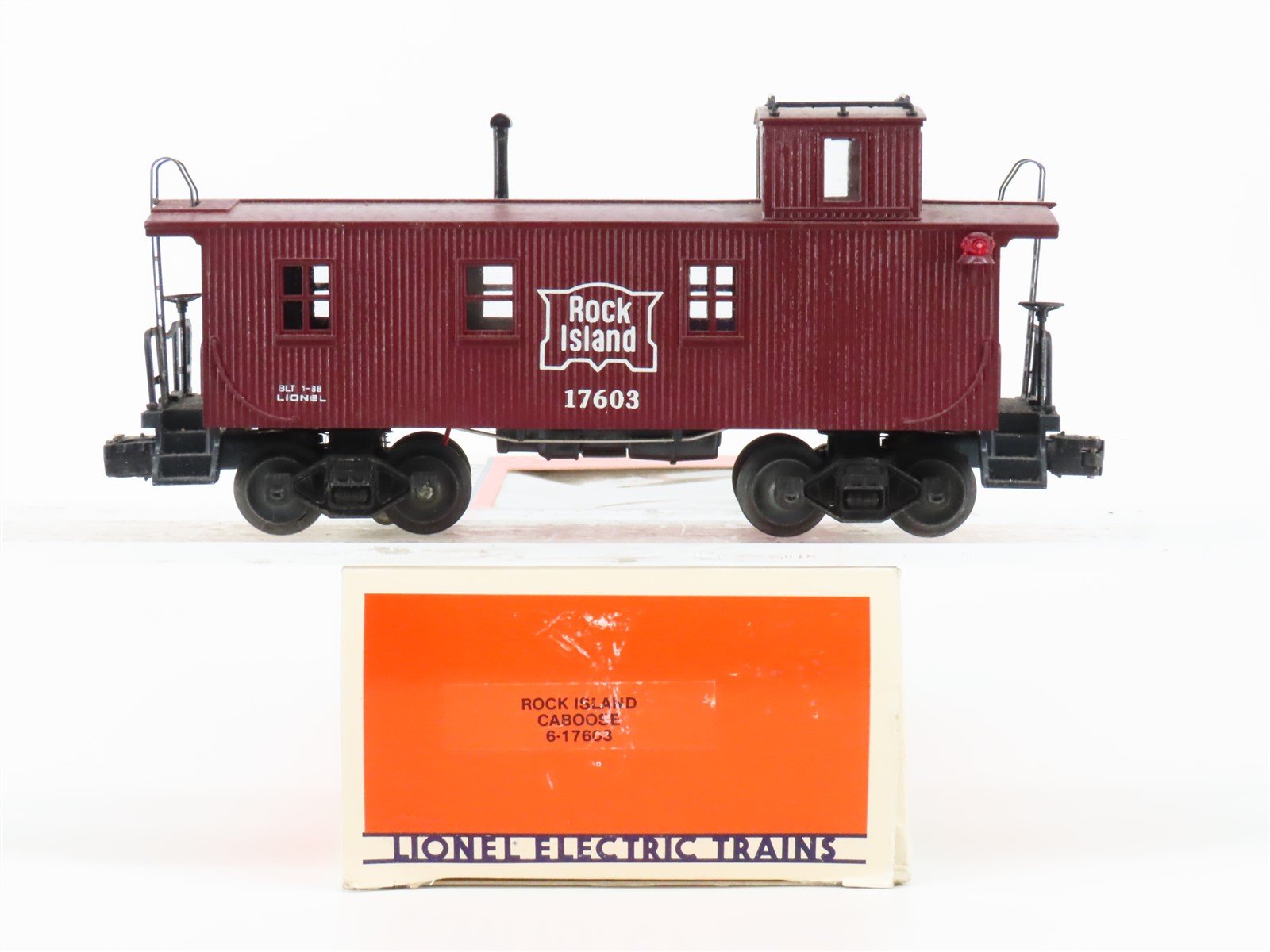 O Gauge 3-Rail Lionel 6-17603 RI Rock Island Caboose #17603 w/Lights