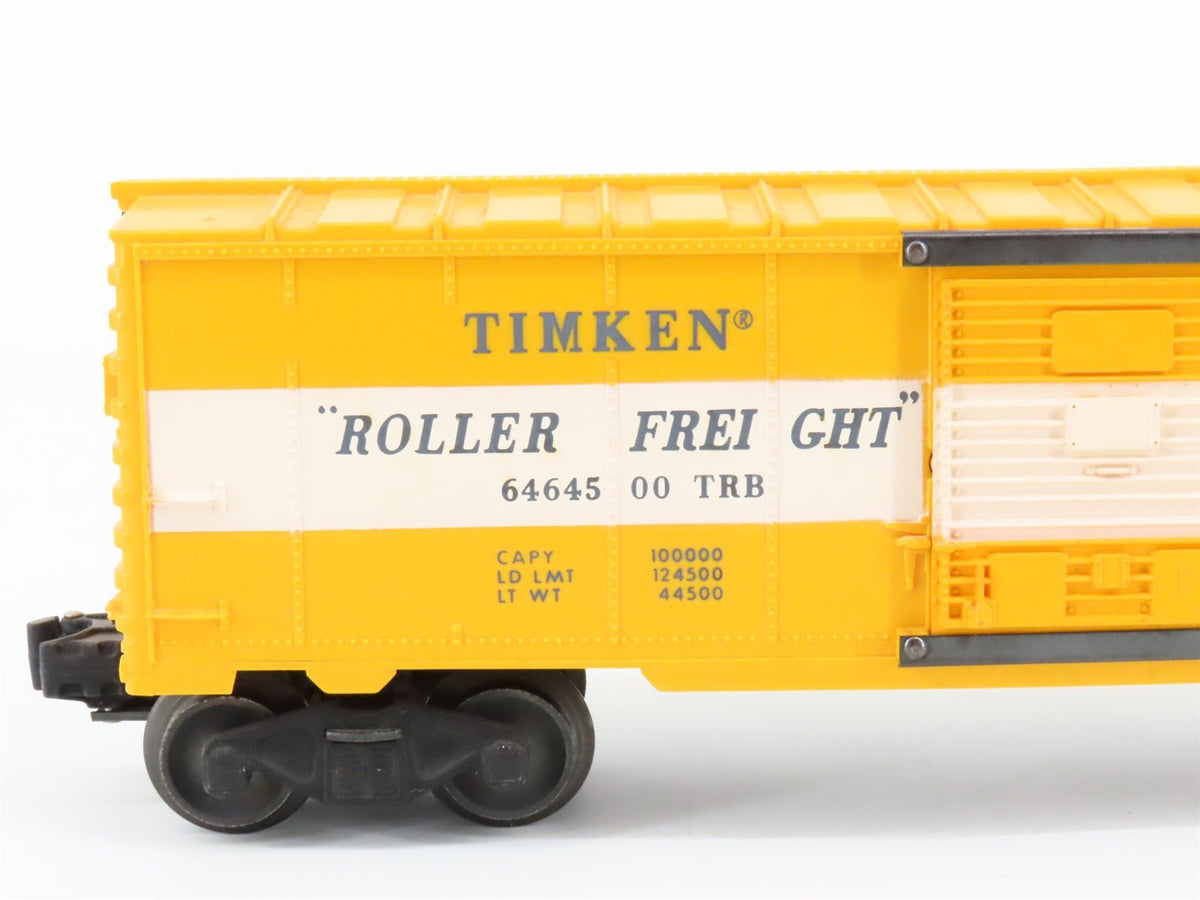 O Gauge 3-Rail Lionel 6464-500 Timken &quot;Roller Freight&quot; Boxcar #6464500