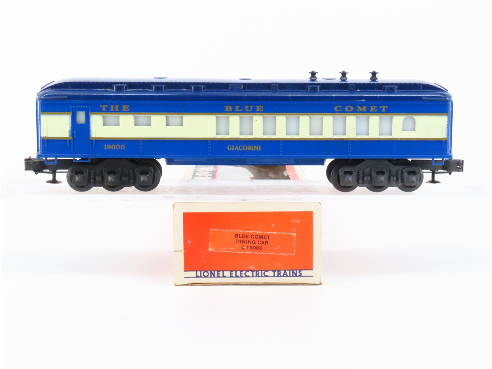 O Gauge 3-Rail Lionel 6-19000 Blue Comet Dining Passenger Car #19000 "Glacobini"