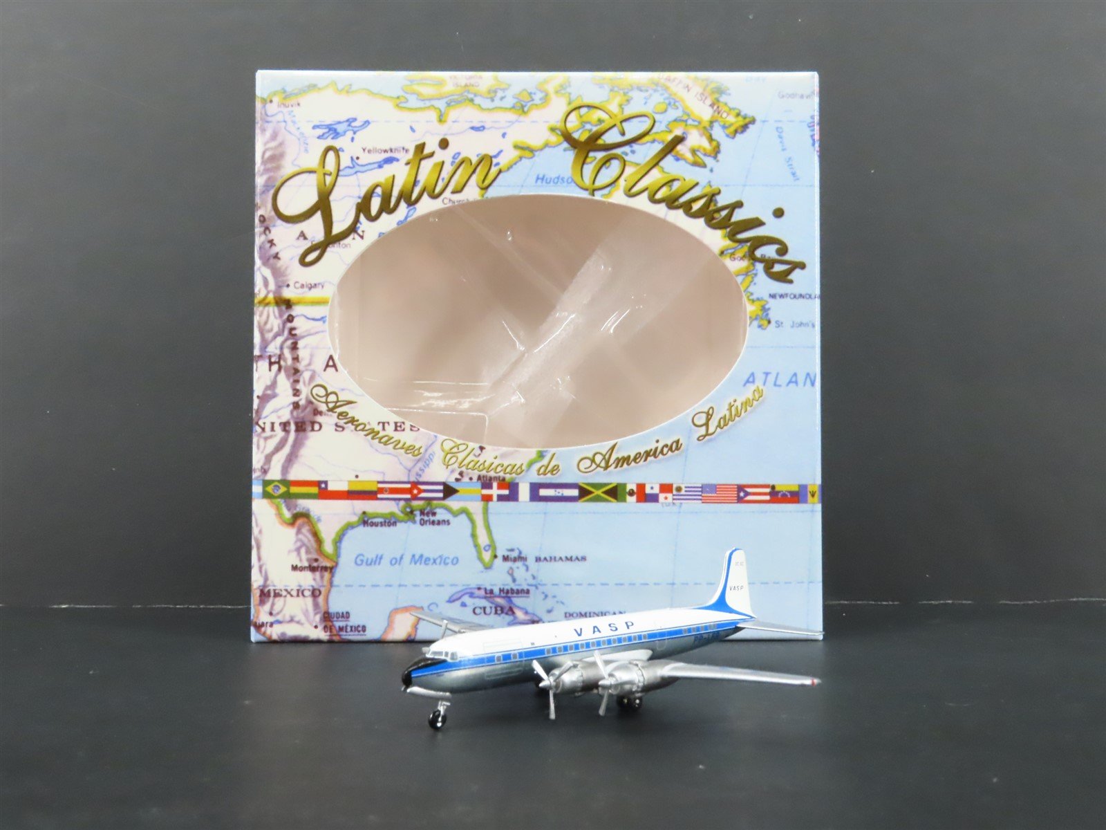 1:400 Aero/Latin Classics Die-Cast Vasp Douglas DC-6 Airliner PP-LFB
