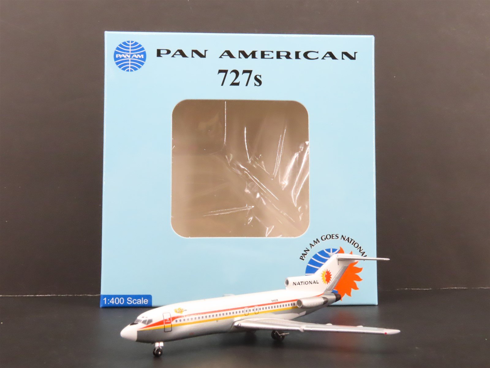 1:400 Pan American Model Co Die-Cast National Airlines B727-100 Airliner N4618