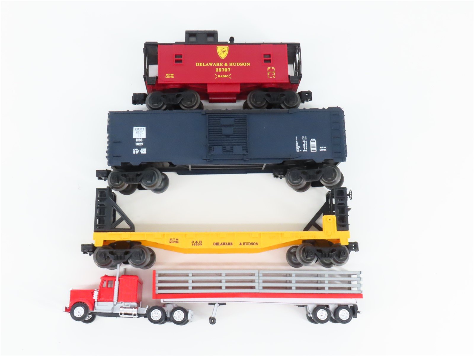 O27 Gauge 3-Rail Lionel 6-11971 D&H Delaware & Hudson 4-4-2 Steam Freight Set