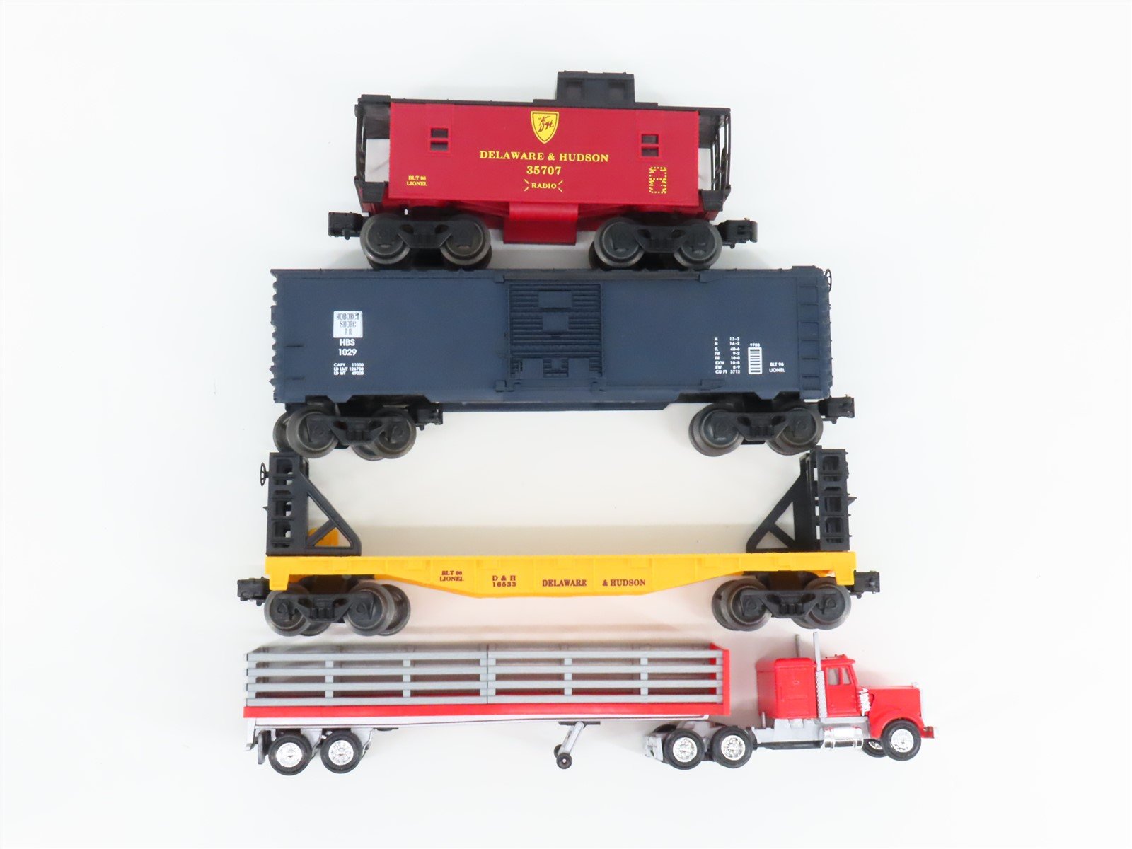 O27 Gauge 3-Rail Lionel 6-11971 D&H Delaware & Hudson 4-4-2 Steam Freight Set