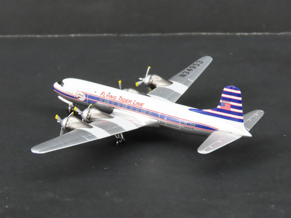 1:400 Aero Classics Die-Cast Flying Tiger Line Douglas DC-6 Airliner N34953