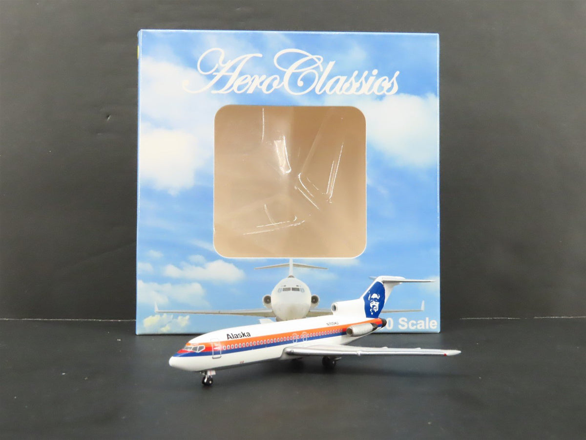 1:400 Aero Classics Hangar Club DieCast Alaska Airlines B727-100 Airliner N7054U