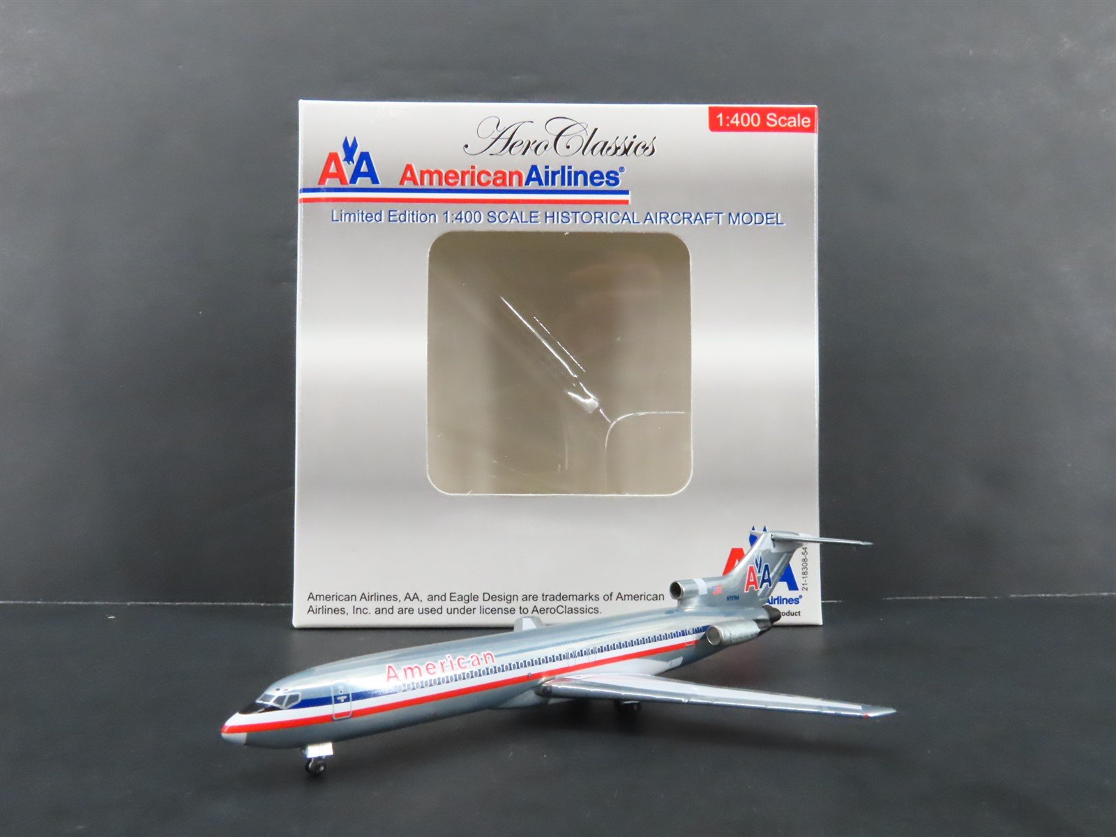 1:400 Aero Classics Historical DieCast American Boeing 727-200 Airliner N727AA