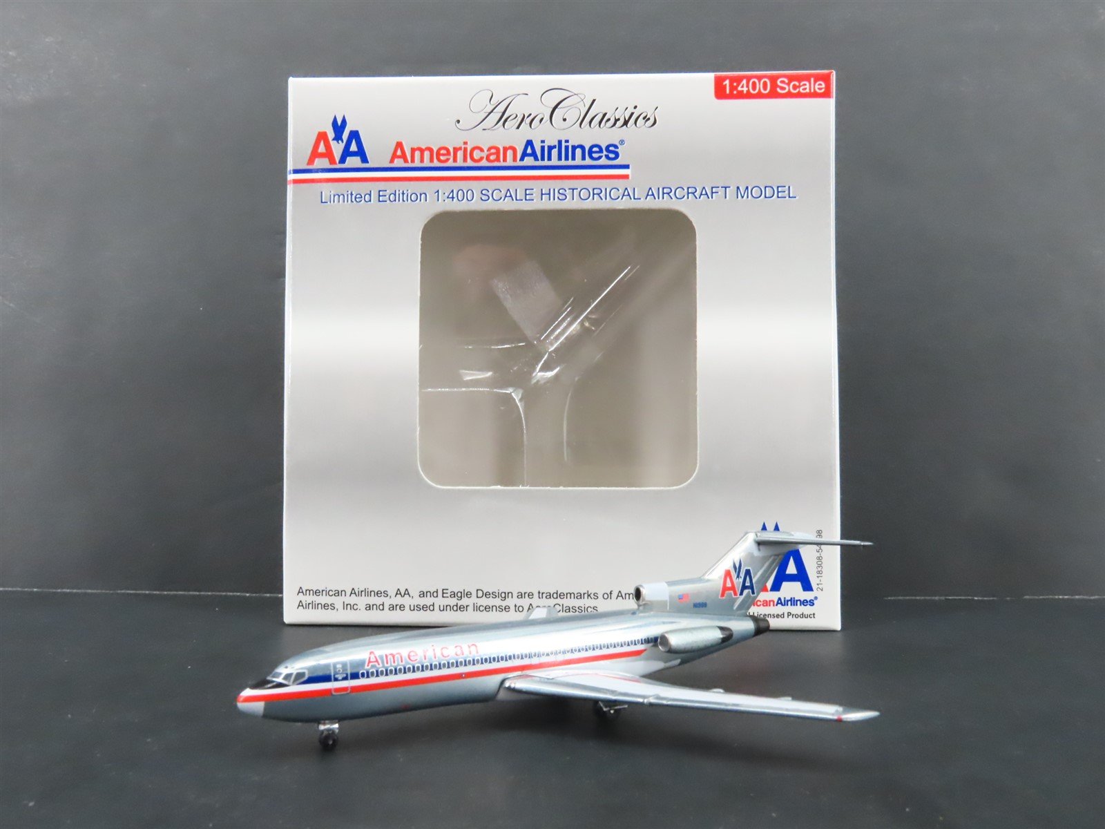 1:400 Aero Classics Historical Die-Cast American Boeing 727-100 Airliner N1988