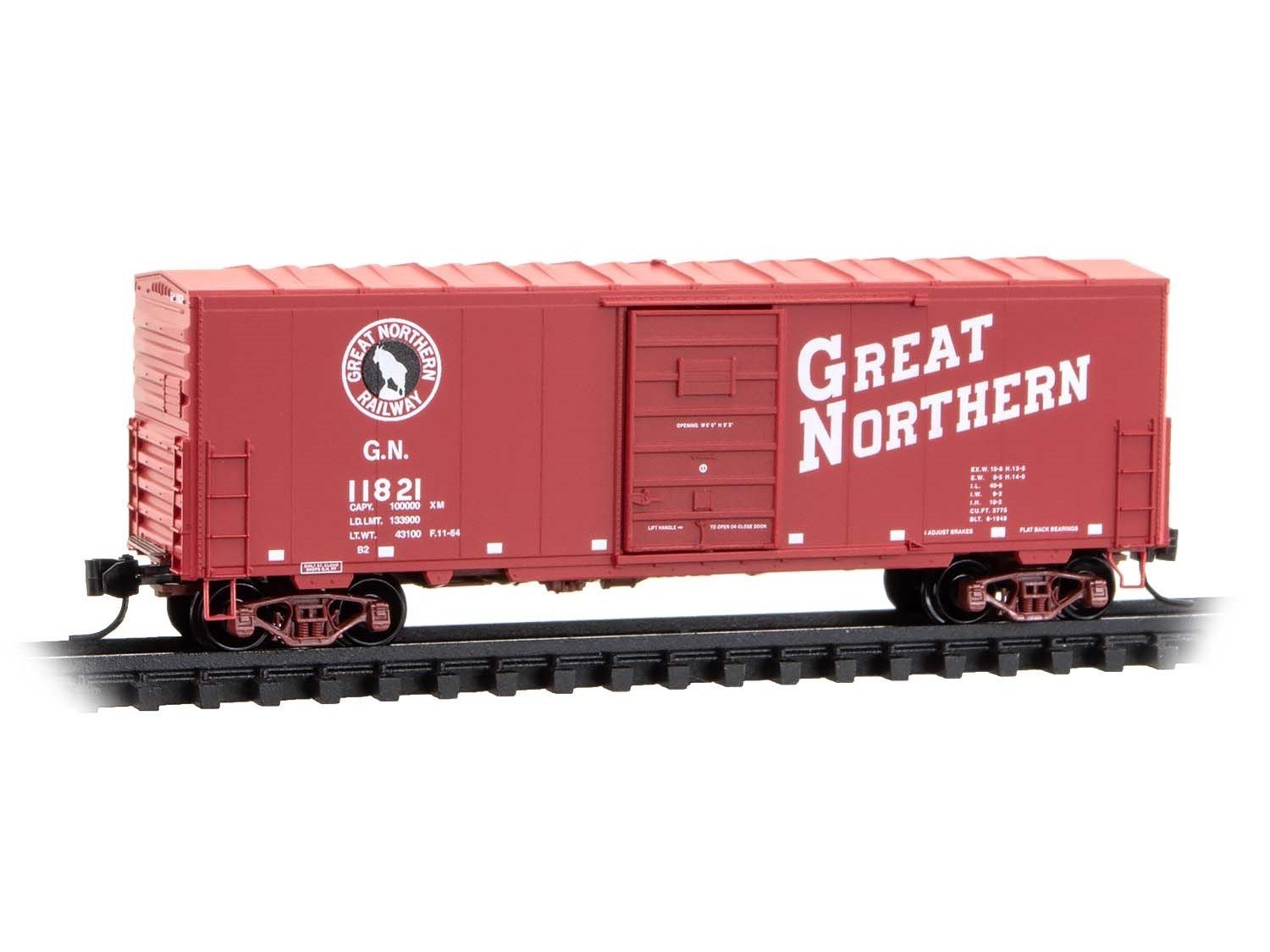 N Scale Micro-Trains MTL 02400590 GN Great Northern 40' Box Car #11821
