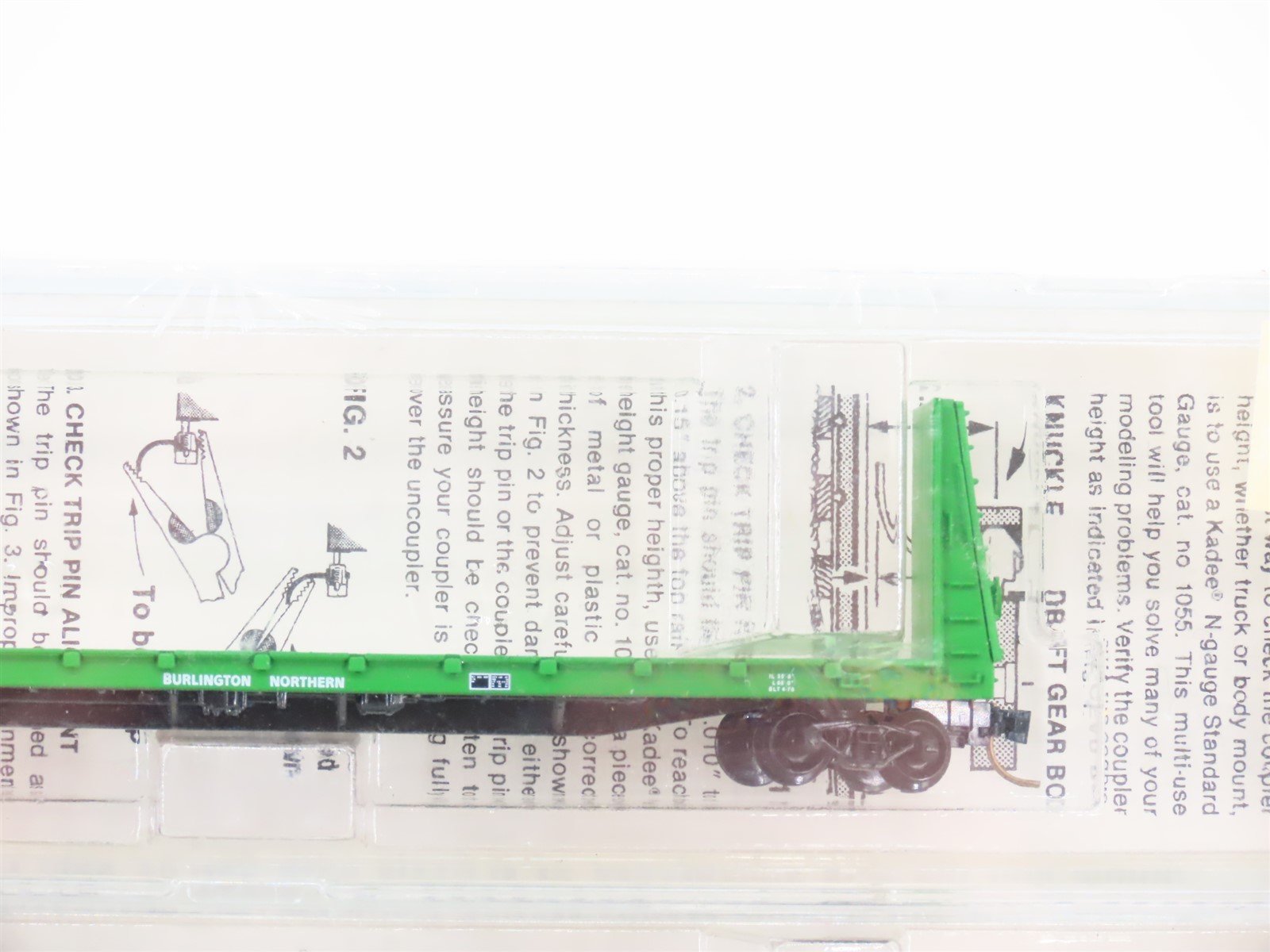 N Kadee Micro-Trains 54012 BN Burlington Northern 56' Flatcar 6 pack Sealed