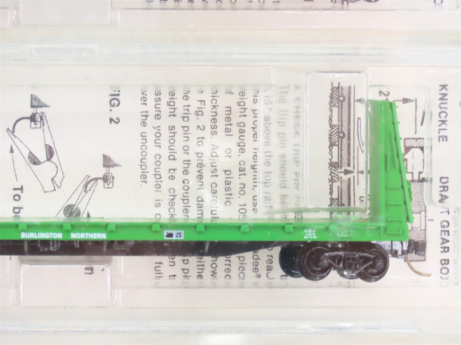 N Kadee Micro-Trains 54012 BN Burlington Northern 56' Flatcar 6 pack Sealed