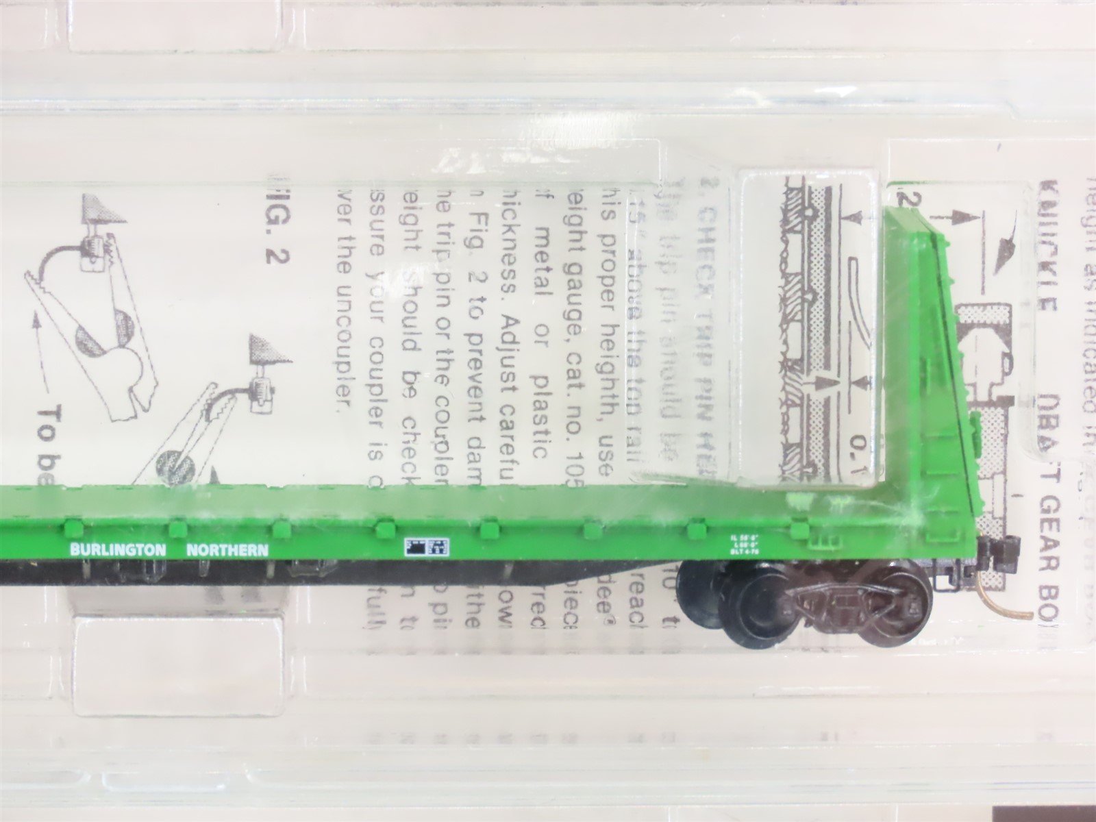 N Kadee Micro-Trains 54012 BN Burlington Northern 56' Flatcar 6 pack Sealed