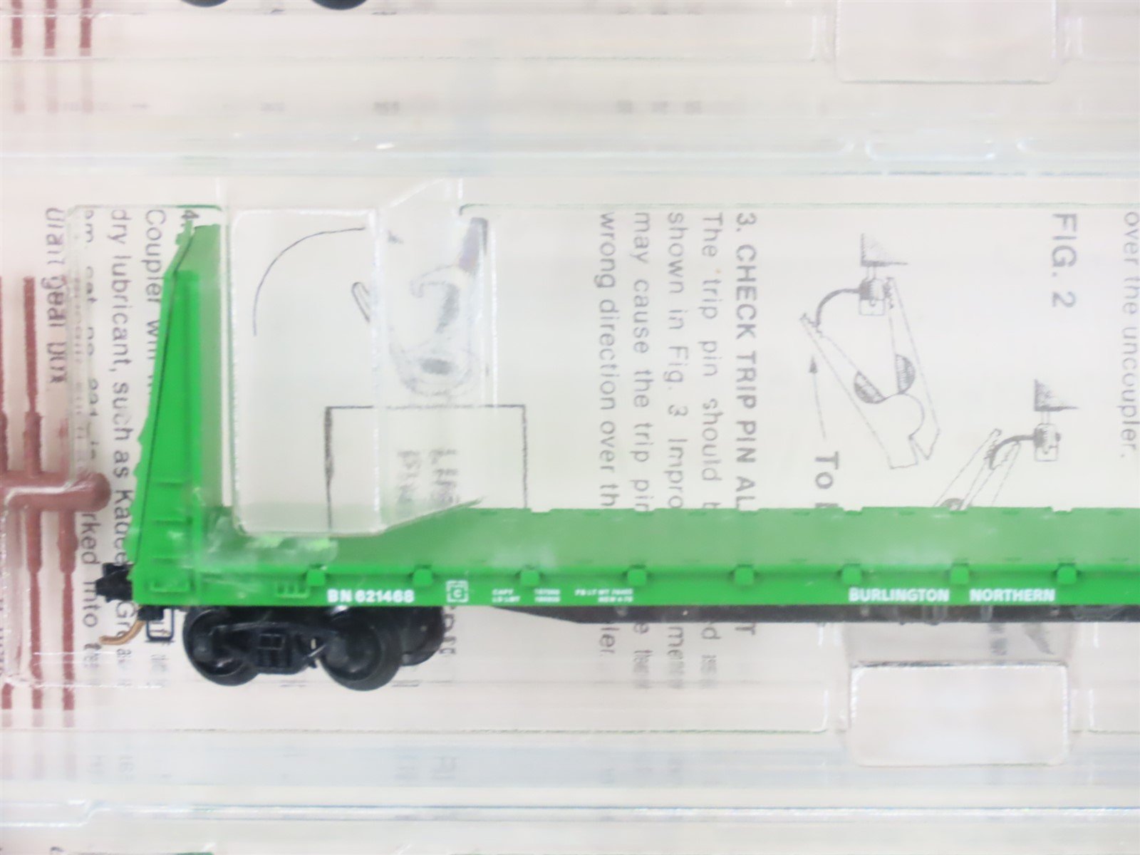 N Kadee Micro-Trains 54012 BN Burlington Northern 56' Flatcar 6 pack Sealed