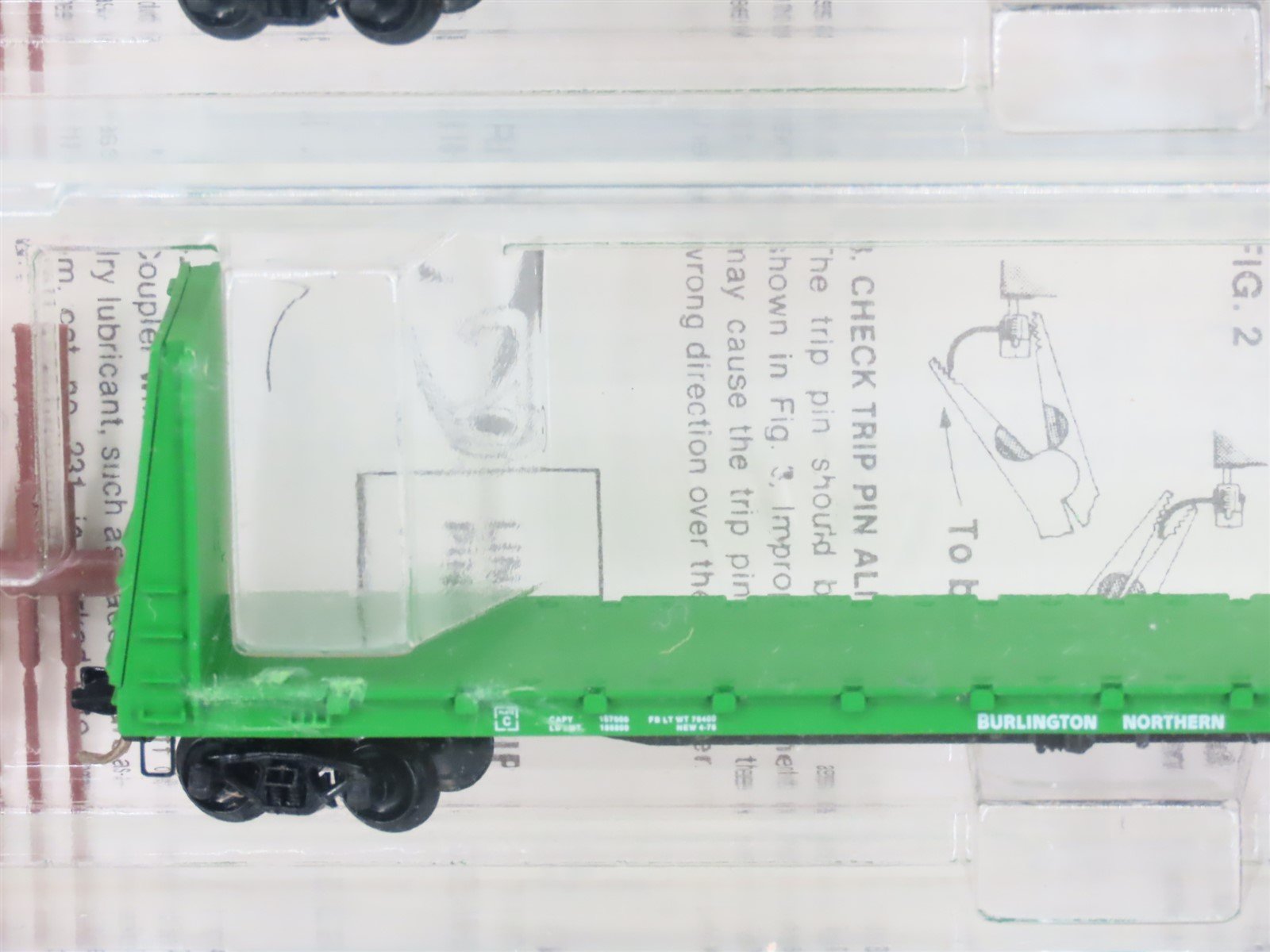 N Kadee Micro-Trains 54012 BN Burlington Northern 56' Flatcar 6 pack Sealed