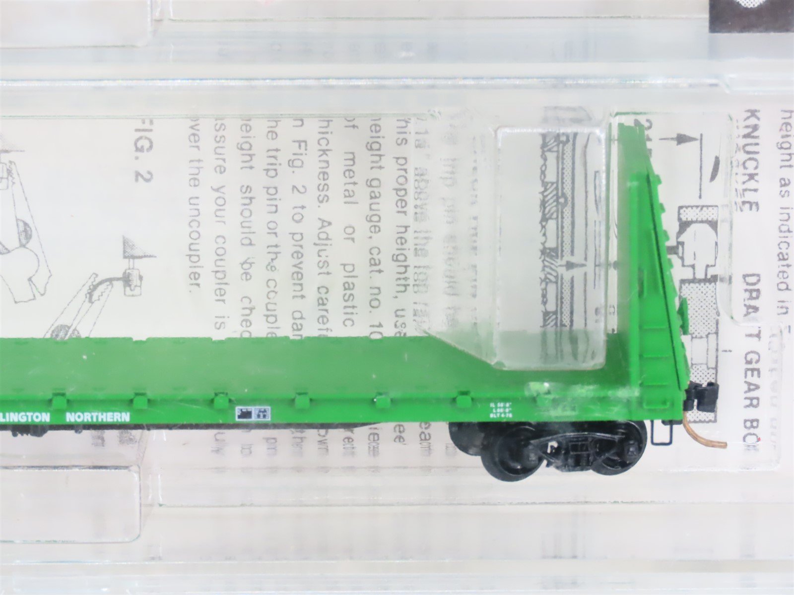 N Kadee Micro-Trains 54012 BN Burlington Northern 56' Flatcar 6 pack Sealed