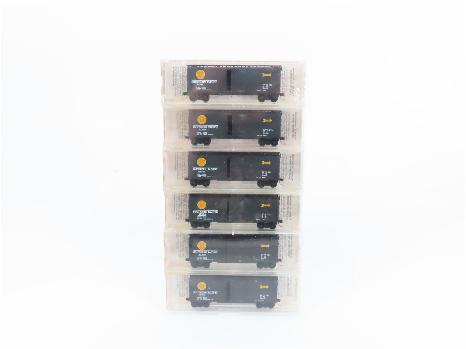 N Kadee Micro-Trains 20092 SP Southern Pacific Overnight Box Car 6 pack Sealed